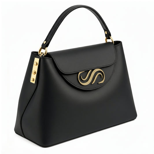 Esia by Sellenes - luxury architectural , structurated handbag handcrafted in EU
