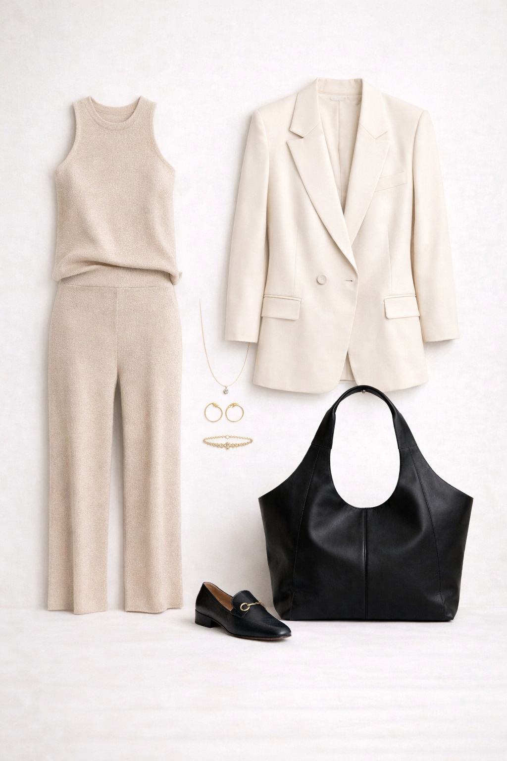 The Tote by Sellenes perfectly suited in outfit for business women