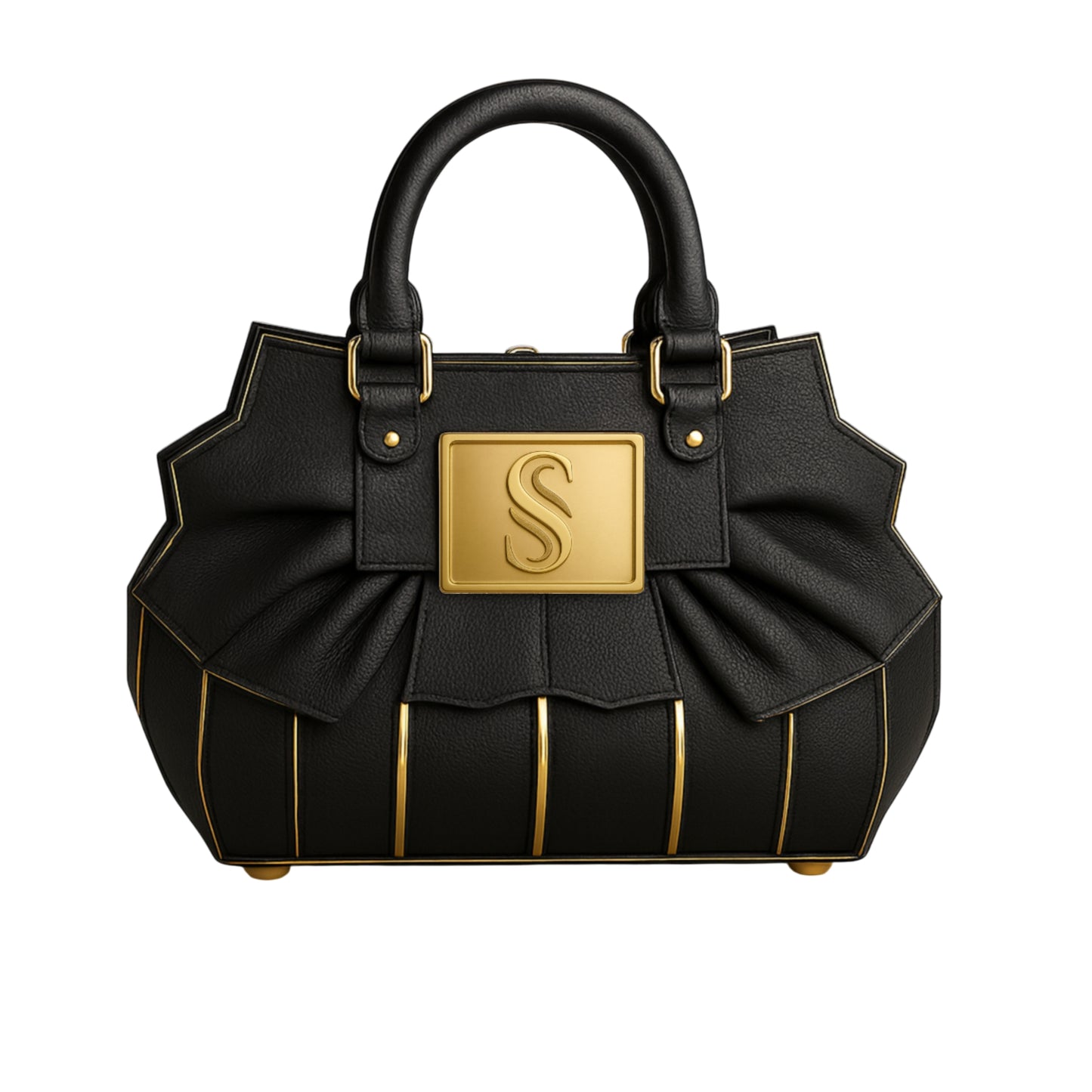 Althea structurated architectural luxury leather bag