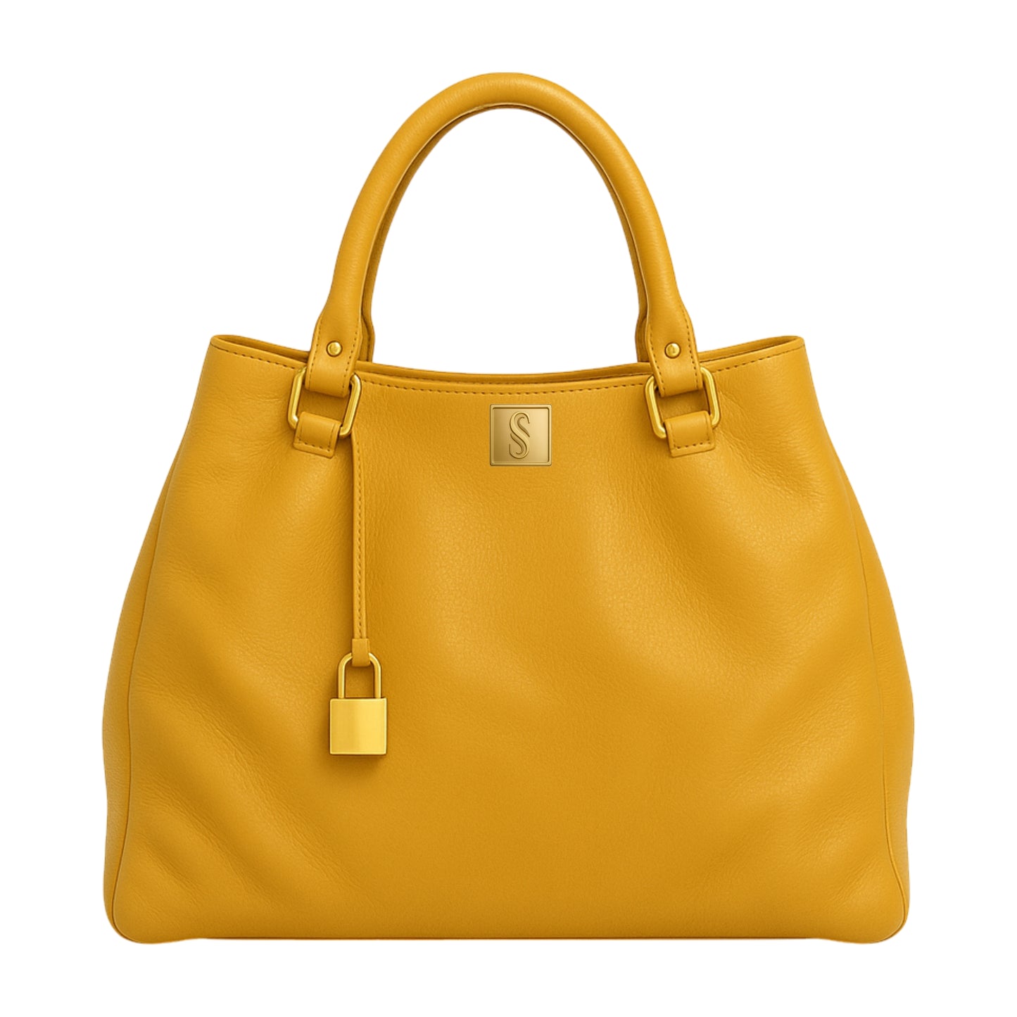 Alya mustard luxury handbag Sellenes