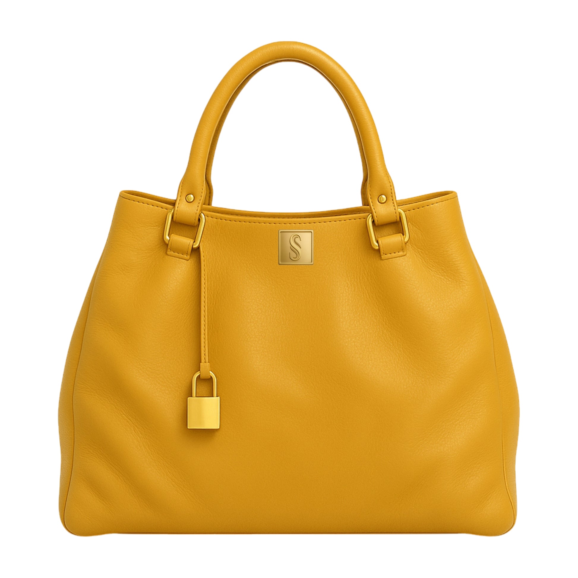 Alya mustard luxury handbag Sellenes