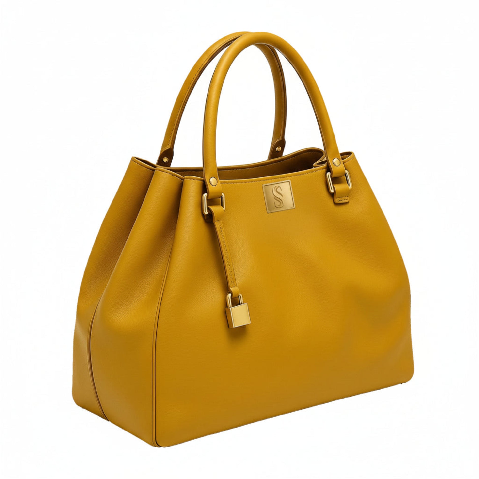 Alya Mustard Architectural bag Sellenes