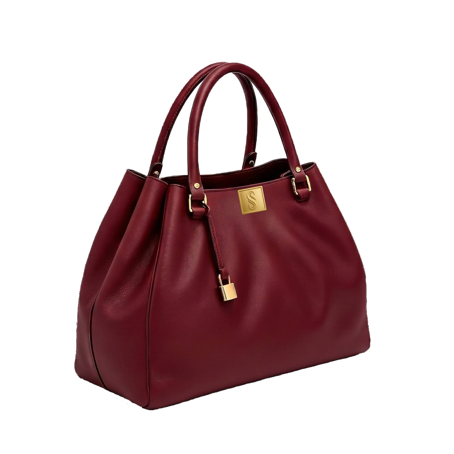Alya Red luxury leather handbag