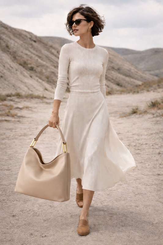 DayIn - Sellenes luxury day handbag made in premium nappa leather