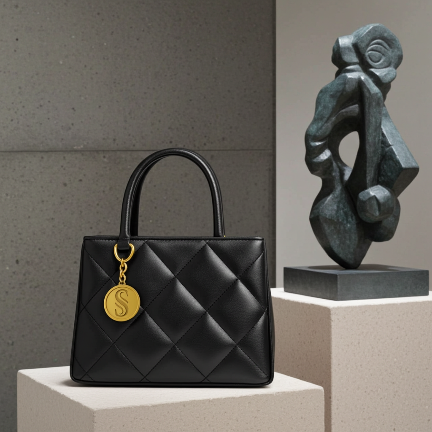 Daly handbag editorial neutral background