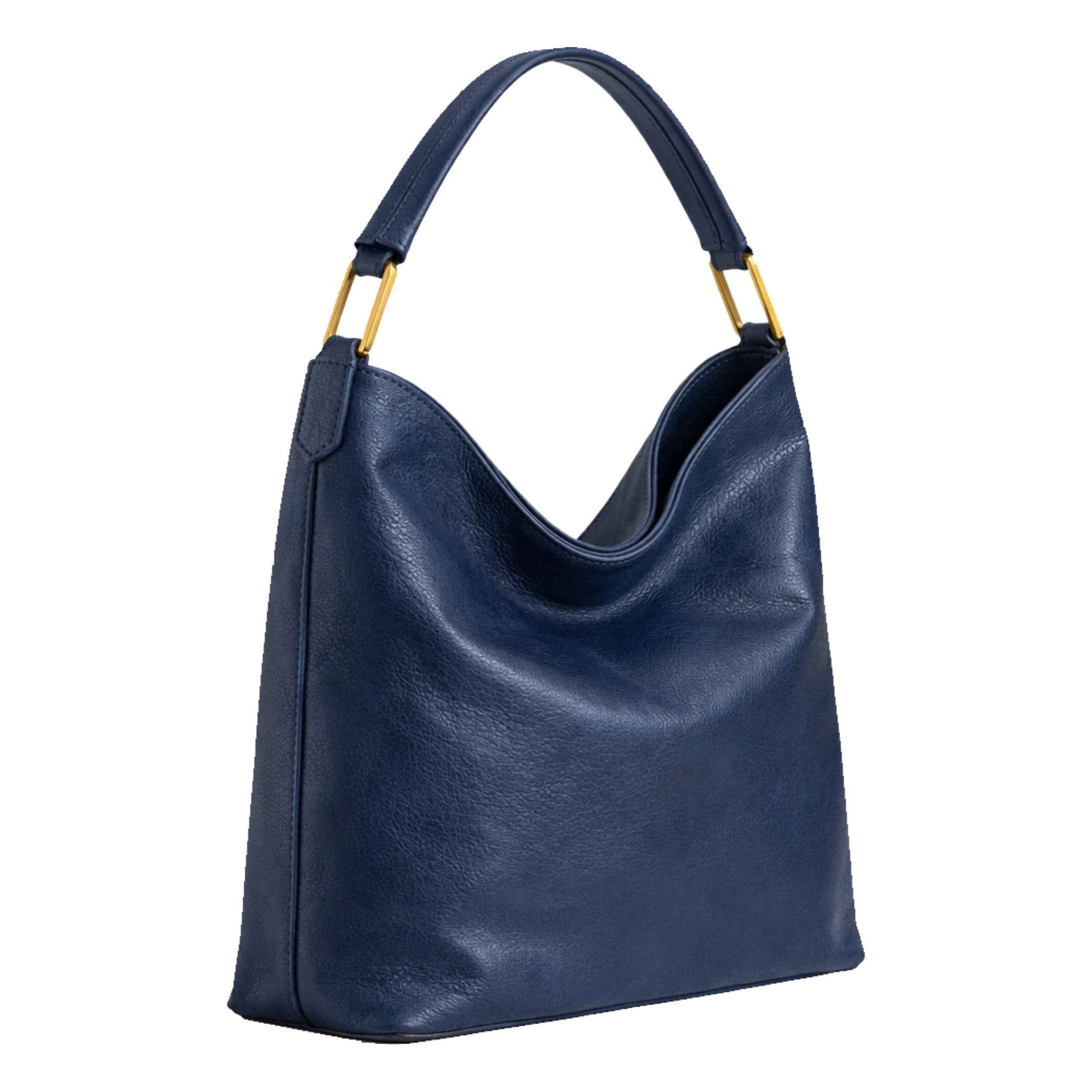 DayIn - Sellenes luxury day handbag made in premium nappa navy leather
