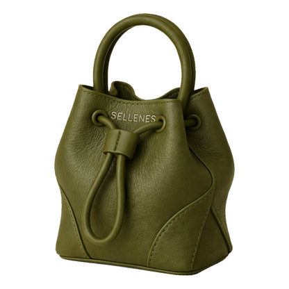 Dora Bucket luxury daily wear handbag by Sellenes, made of premium leather , handcrafted in Europe in limited edition