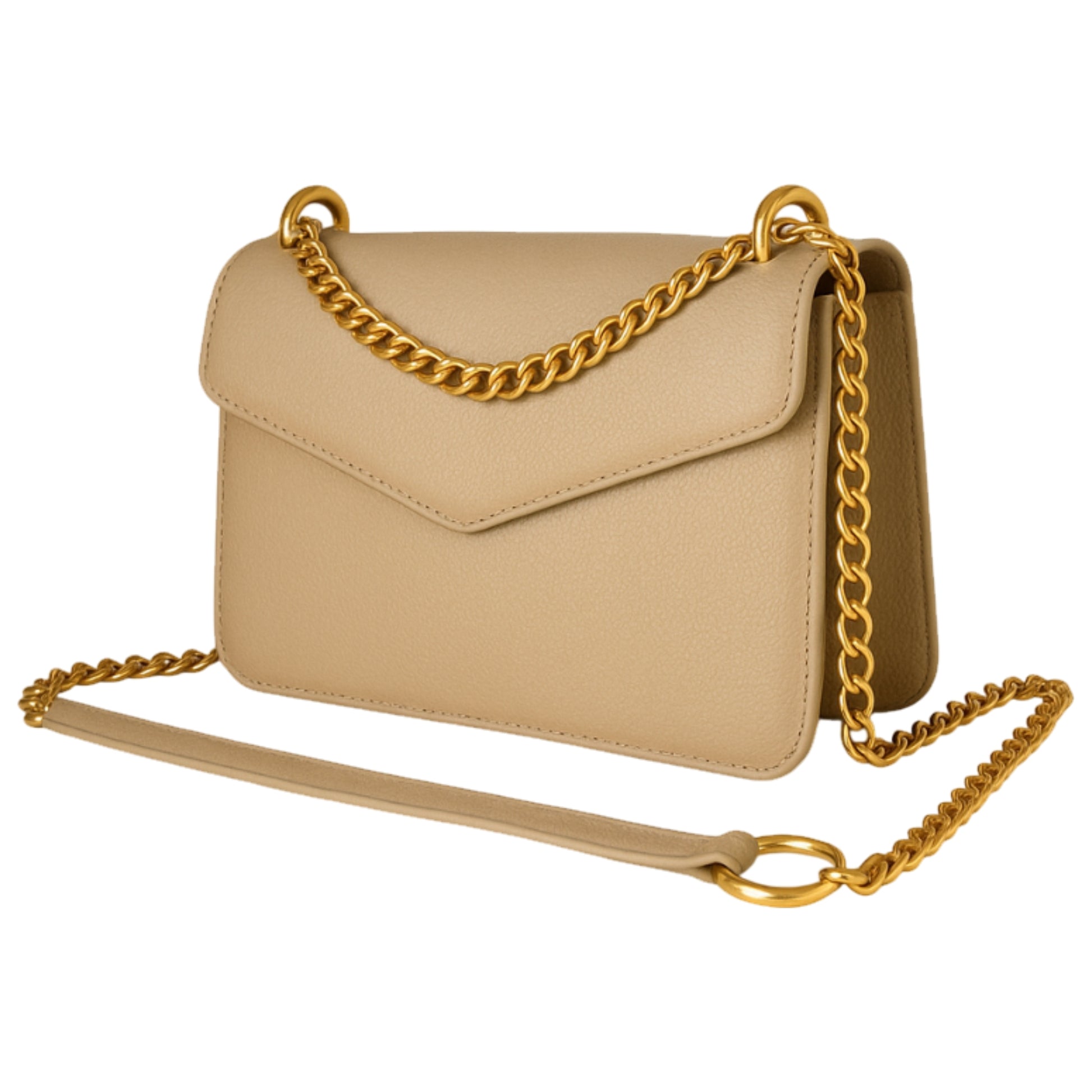 Moons Gold leather luxury bag