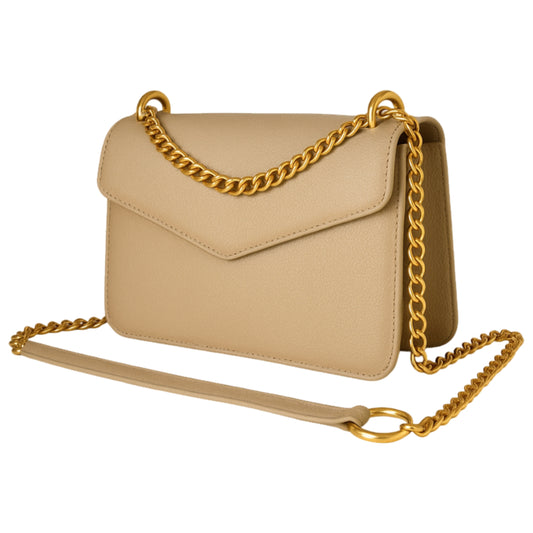 Moons Gold leather luxury bag