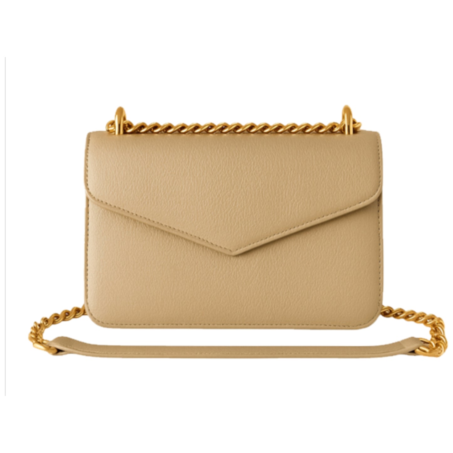 Moons Luxury gold leather crossbody bag