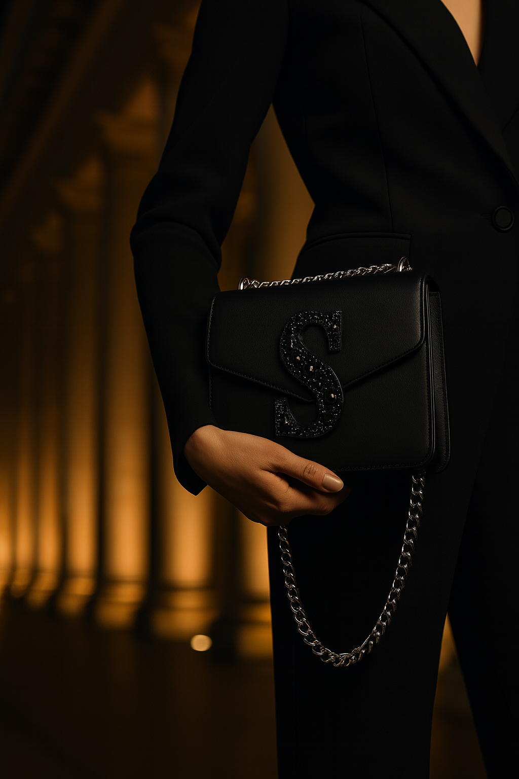 Moon luxury architectural night bag