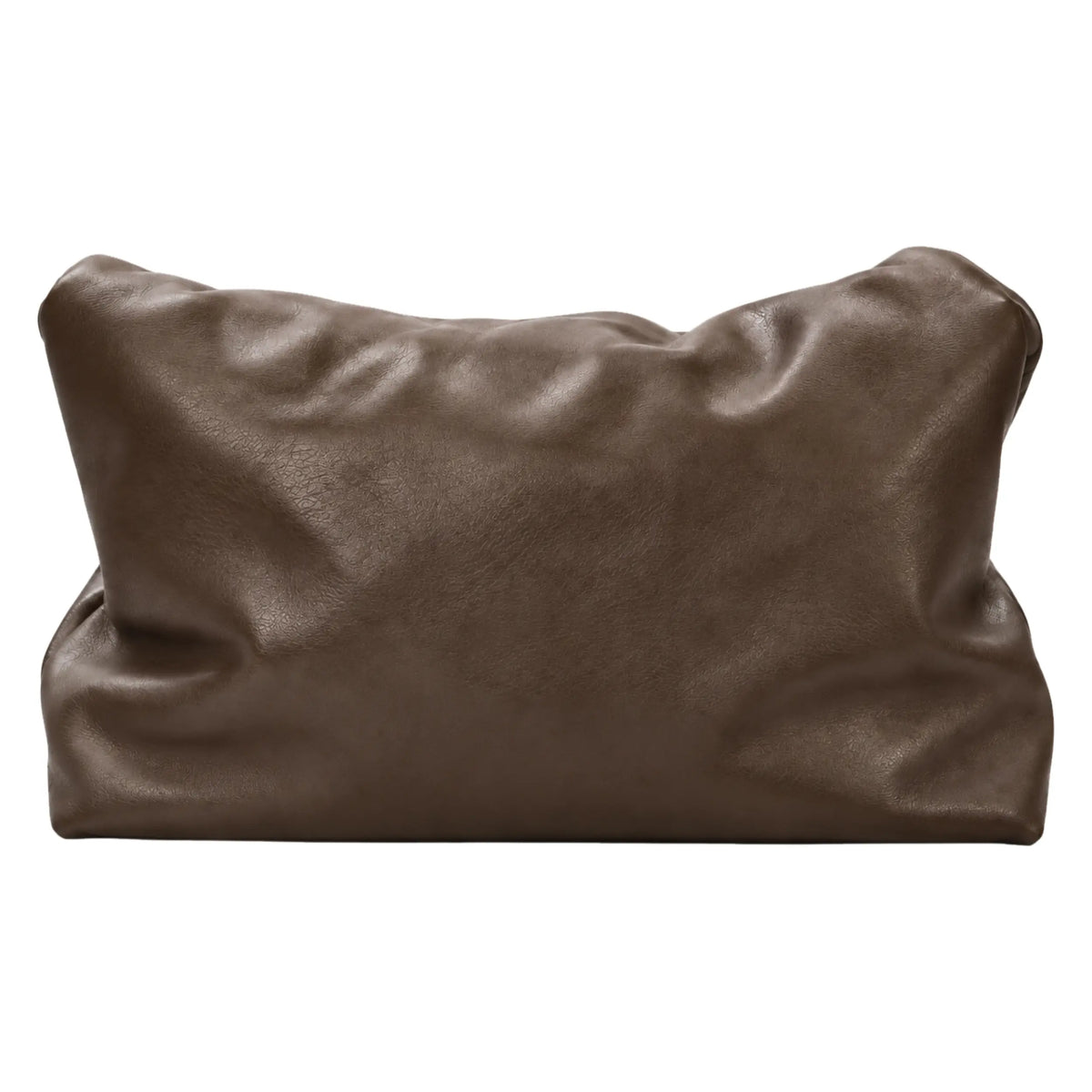 Sacq earth - Sellenes - Sellenes big premium leather clutch bag back view