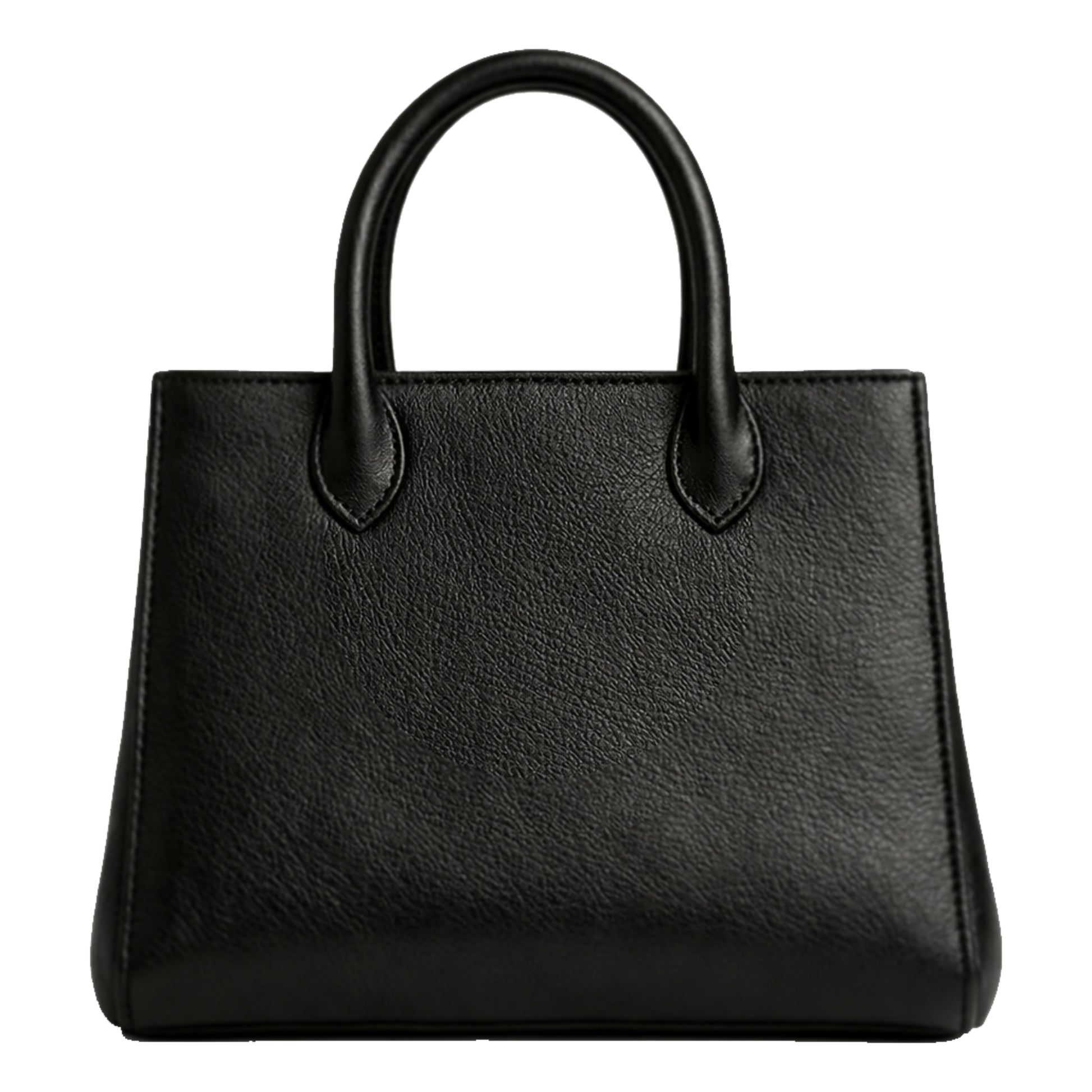 Sellenes Sally L  black textured leather tote bag back