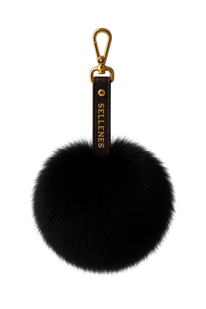Luxury fur keychain by Sellenes - perfect for your handbag or keys