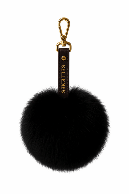 Luxury fur keychain by Sellenes - perfect for your handbag or keys