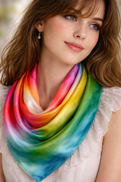 Sellenes Summer Vibes Scarf - luxury silk scarf by sellenes