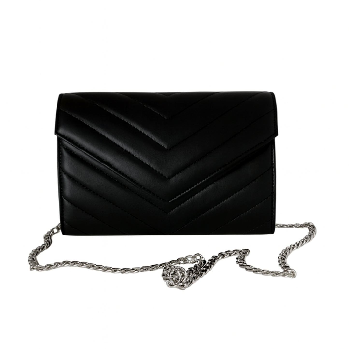 Sellenes Val_Black_Silver luxury clutch