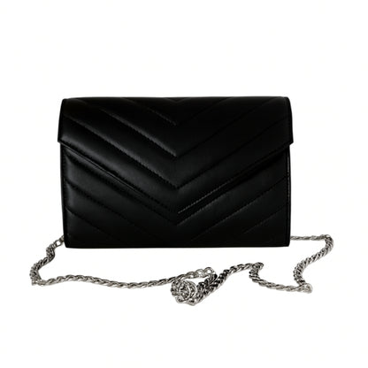 Sellenes Val_Black_Silver luxury clutch