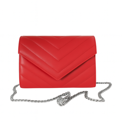 Sellenes Val_Red_Silver luxury clutch