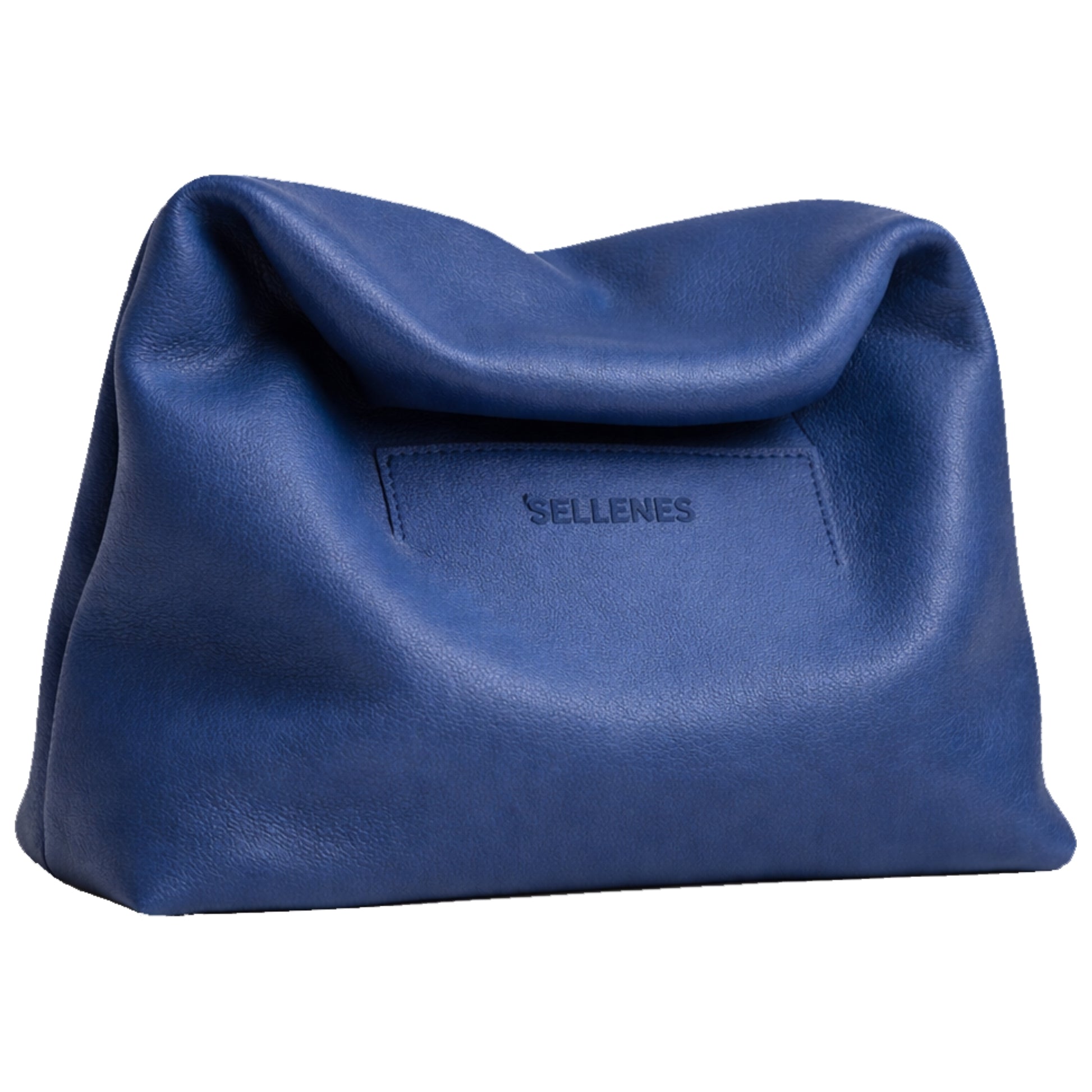 The Sack by Sellenes luxury unique handbag, made of denim luxury nappa leather in limited edition