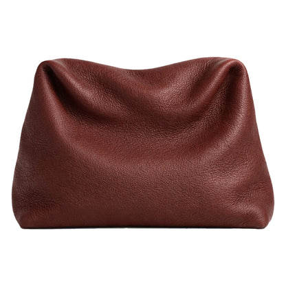 The Sack by Sellenes - luxury wine leather handbag, back view