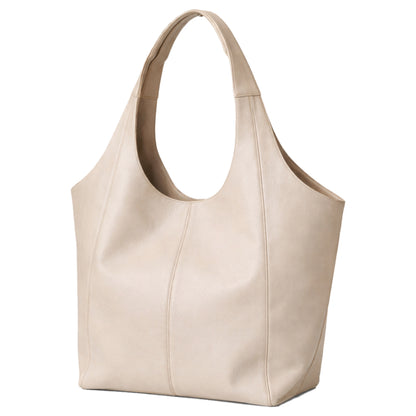Sellenes The Tote Oyster side view - luxury tote bag
