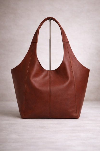 The Tote Sellenes red leather tote bag handcrafted in limited edition