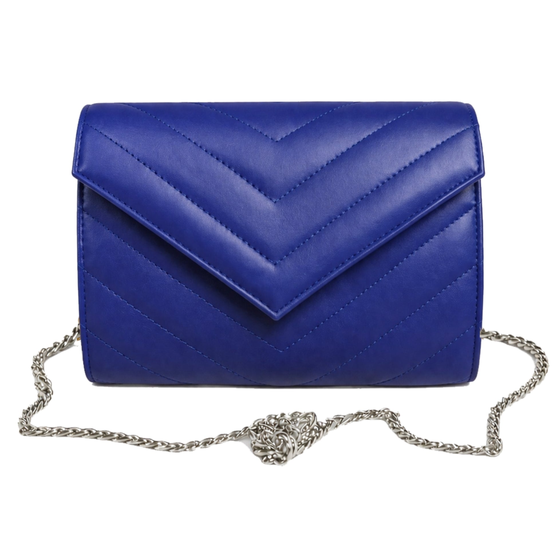 Val Blue silver luxury clutch by sellenes
