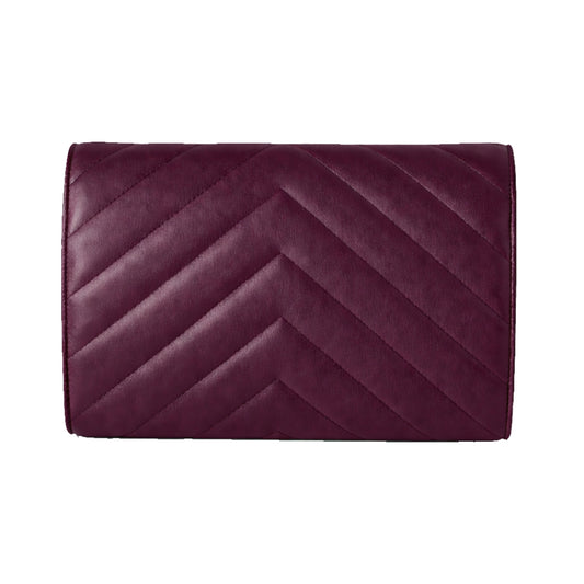 Val Clutch Wine - leather clutch by Sellenes