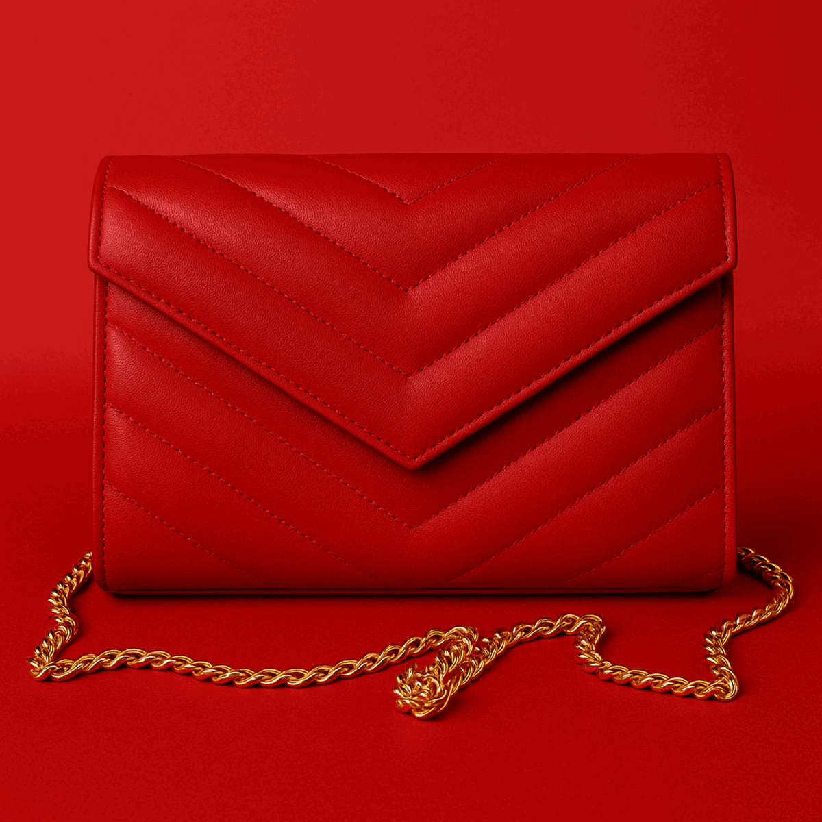 Val The Red Clutch editorial image