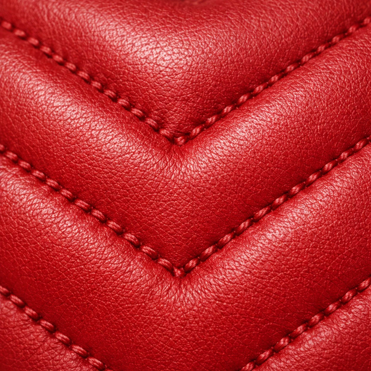 Val Red Clutch by Sellenes Chevron Stitches handcrafted detailed