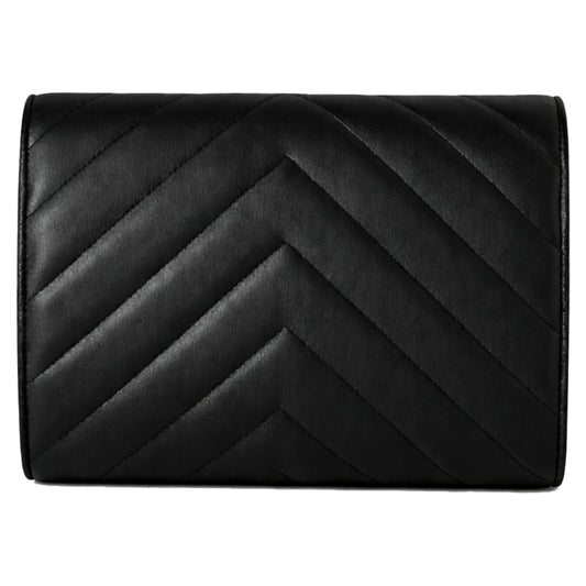 Valey Black Clutch luxury Sellenes clutch