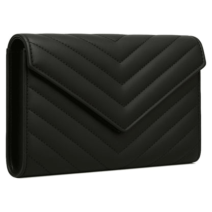 valeyu clutch luxury black leather clutch