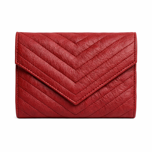 Valey Slim luxury red clutch