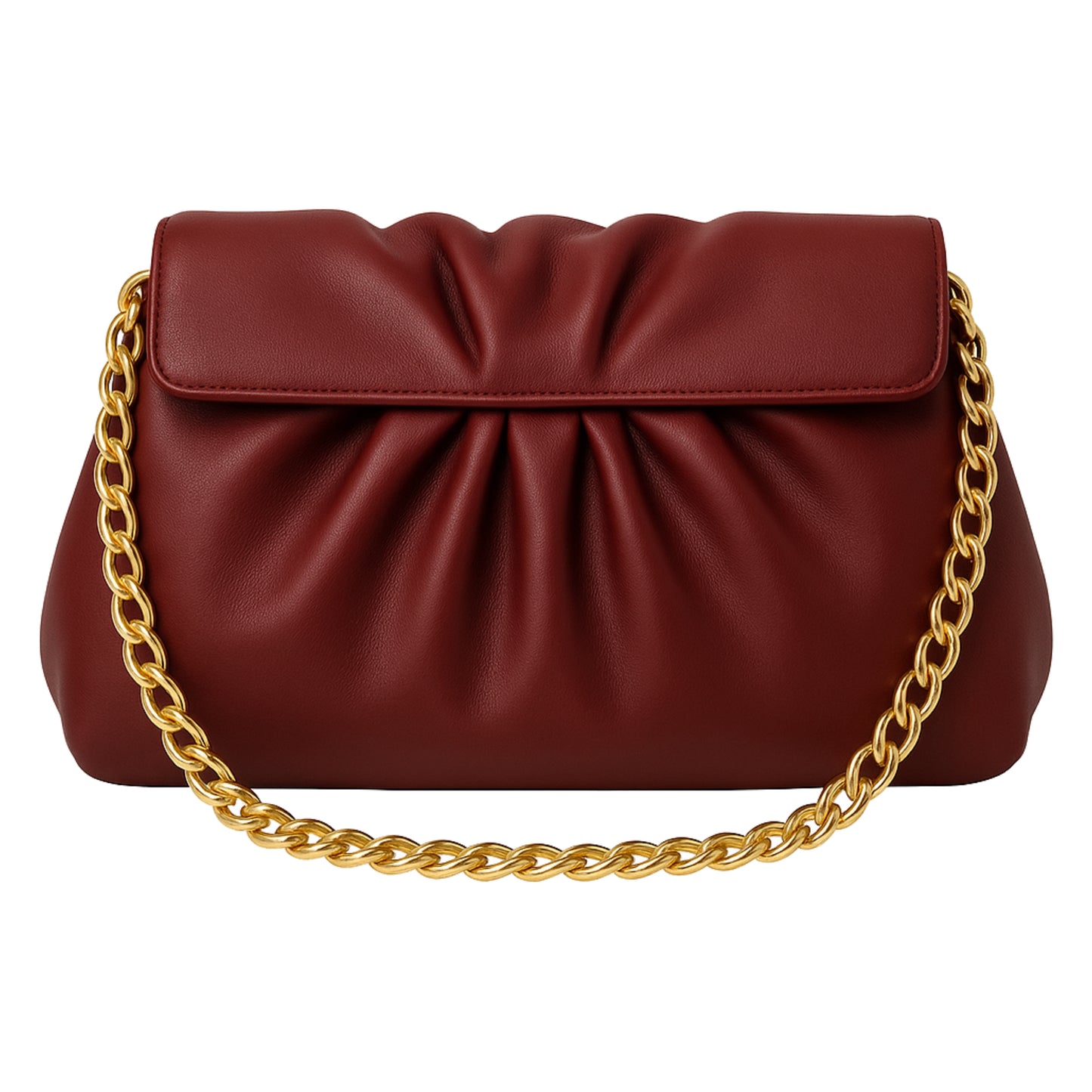 vela red leather luxury handbag